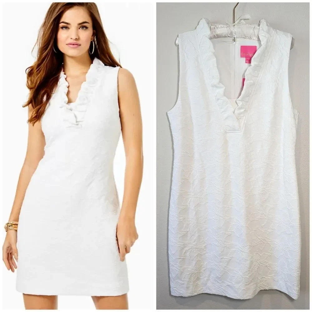 NWT Lilly Pulitzer Tisbury Mini Dress in Resort White - Picture 16 of 16